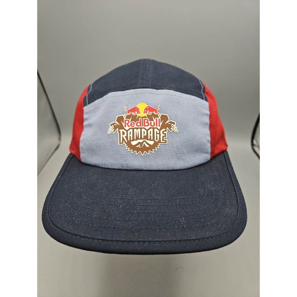 Red Bull Rampage 5 Panel Camper Cap Hat Max Checo Bike Outdoor OSFM Color Block